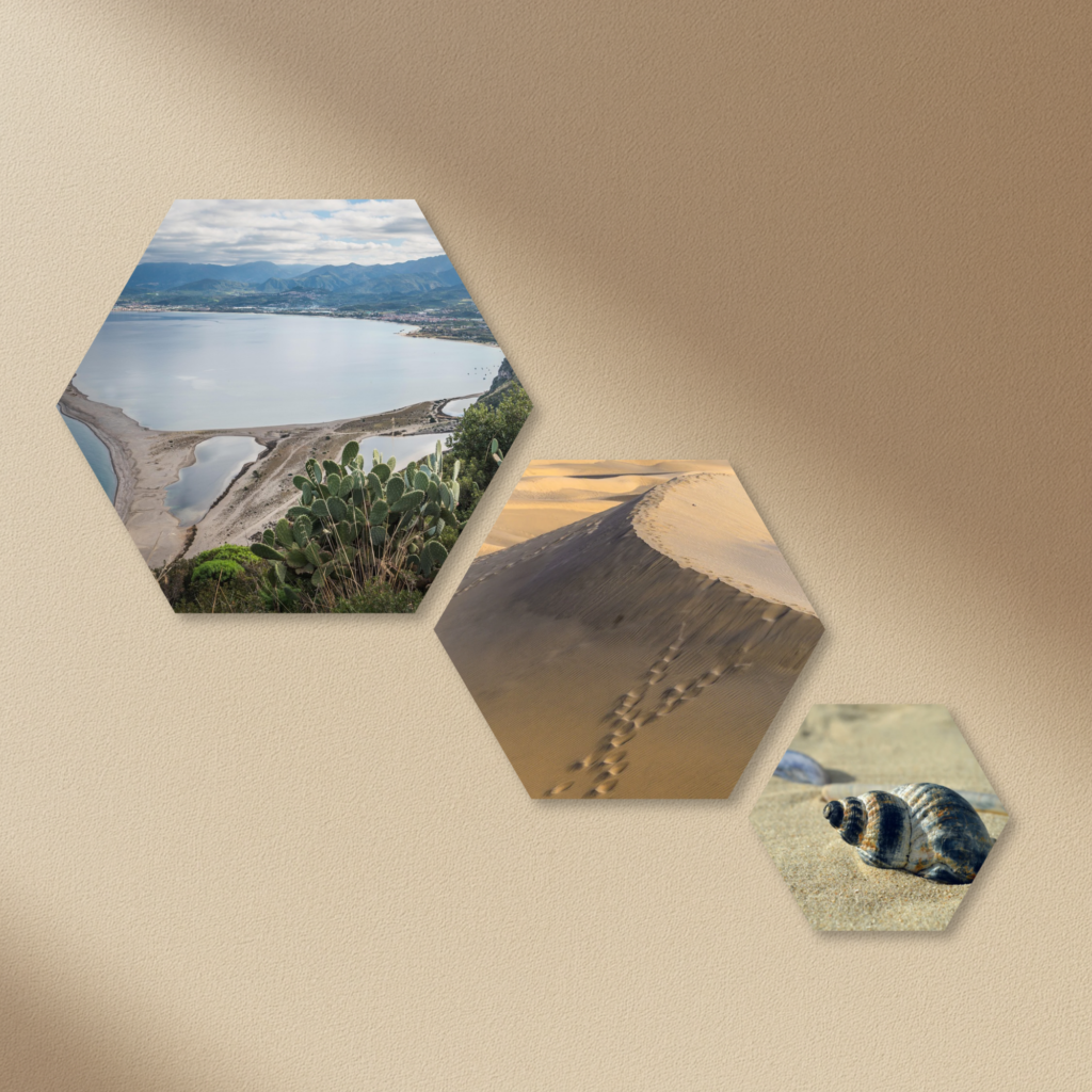 hexagon op muur