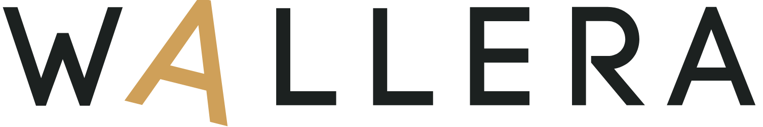 wallera logo zwarte letters